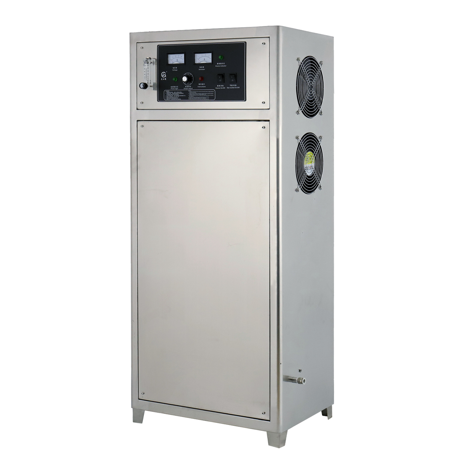 YT-017-50A氧氣源臭氧發生器,50克外置空壓機臭氧發生器